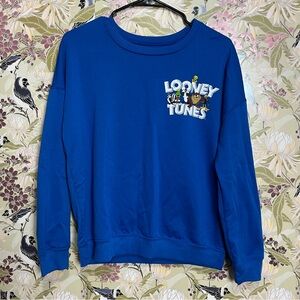Warner Bros. Blue Looney Tunes Women's Crew Neck Sweater